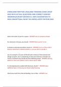 STARGUARD WRITTEN LIFEGUARD TRAINING EXAM LATEST  2024 WITH ACTUAL QUESTIONS AND CORRECT VERIFIED  ANSWERS&sol;ALREADY GRADED A&plus; 100&percnt; GUARANTEED TO  PASS CONCEPTS&lpar;ALL WHAT YOU NEED&rpar; LATEST EDITION 2024 