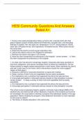 HESI Community Questions And Answers Rated A&plus;&period;