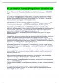 Prosthetics Board Prep Exam Graded A&plus;
