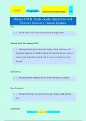 CWEL Exam Questions and Correct Answers &vert; Latest Update