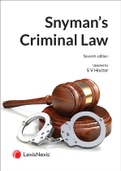 Snyman CRIMINAL LAW ISBN 9780639009872