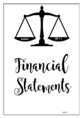 Grade 10 Financial Statement notes