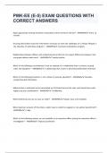 PMK-EE &lpar;E-5&rpar; EXAM QUESTIONS WITH CORRECT ANSWERS