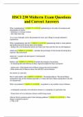 HSCI 230 Midterm Exam Questions and Correct Answers