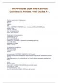 WHNP Boards Exam With Rationale Questions & Answers &sol; well Graded A&plus; 