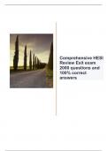 Comprehensive HESI Review Exit exam 2000 questions and 100&percnt; correct answers updated 2024