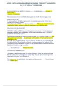 APEA FNP CARDIO QUESTIONS AND ANSWERS PRACTICE QUIDE 2024&sol;2025