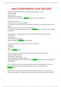 Aaae Certified Member Exam 2023-2024