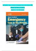 TEST BANK - Nancy Caroline&rsquo;s Emergency Care in the Streets&comma; 9th  Edition by Nancy Caroline  Chapters 1 - 53 &vert; All Chapters  