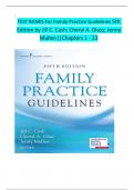 TEST BANKS For Family Practice Guidelines 5                                               Jenny  Mullen&vert;&vert;Chapters 1 - 23 