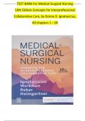 TEST BANK For Medical-Surgical Nursing   10th Edition Concepts for Interprofessional  Collaborative Care&comma; by Donna D&period; Ignatavicius&comma;   All chapters 1 &ndash; 69 