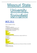 Exam (elaborations) AC C311 (acct505) 