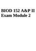 BIOD 152 A&P II Module 2 Exam .