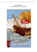 Boekverslag  Duits: ‘Die entdeckung der Currywurst’