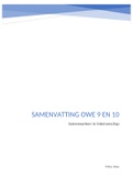 Samenvatting OWE 9&sol;10 Verpleegkunde Siv