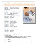 Bates&lowbar;Guide&lowbar;To&lowbar;Physical&lowbar;Examination&lowbar;and&lowbar;History&lowbar;Taking&lowbar;13th&lowbar;Edition&lowbar;Bickley&lowbar;Test&lowbar;Bank