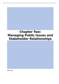 OBS214 Chapter 2: Managing Public Issues and Stakeholder Relationships