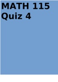 MATH 115 Quiz 4 2022