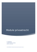 Moduleopdracht privaatrecht Niv&period; 4
