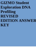 GIZMO Student Exploration DNA Profiling REVISED EDITION ANSWER KEY