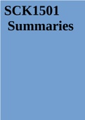 SCK1501 Summaries