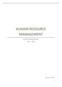 Samenvatting  Human Resource Management 