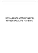 INTERMEDIATE ACCOUNTING 9TH EDITION SPICELAND TEST BANK