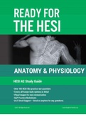 HESI A2 Anatomy and Physiology 2021/2022 Answered.