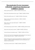Macromolecules  Bundled Exam Questions and CORRECT Answers