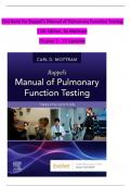 Test Bank for Ruppel&rsquo;s Manual of Pulmonary Function Testing  12th Edition&comma; By Mottram  Chapter 1 - 13 Updated 