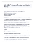 AG-ACNP - Issues&comma; Trends&comma; and Health Policy with complete solution&lpar;Latest solution guide 2022&rpar;