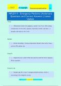 NPLEX II - Emergency Medicine &lpar;Anderson&rpar; Questions and Correct Answers &vert; Latest  Update
