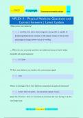 NPLEX II - Physical Medicine Questions and Correct Answers &vert; Latest Update