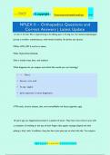 NPLEX II &ndash; Orthopedics Questions and Correct Answers &vert; Latest Update