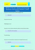 NPLEX II&colon; Part III - elective pharmacology Questions and Correct Answers &vert; Latest  Update