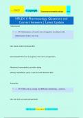 NPLEX II Pharmacology Questions and Correct Answers &vert; Latest Update