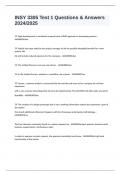 INSY 3305 Test 1 Questions & Answers 2024&sol;2025