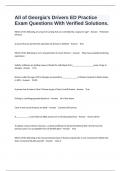 All of Georgia's Drivers ED Practice Exam Questions With Verified Solutions&period;