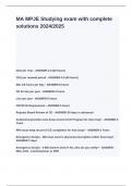 MA MPJE Studying exam with complete solutions 2024&lowbar;2025