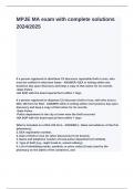MPJE MA exam with complete solutions 2024&lowbar;2025&period;