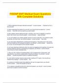 FISDAP EMT Medical Exam Questions With Complete Solutions&period;