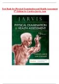 TEST BANK for -Physical Examination and Health Assessment 9th Edition by Carolyn Jarvis&comma; Ann Eckhardt &sol; All Chapters 1-32 &sol; COMPLETE GUIDE A&plus;