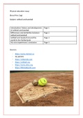 softball and baseball essay