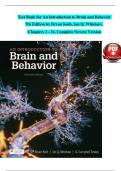 Test Bank for An Introduction to Brain and Behavior  7th Edition by Bryan Kolb&comma; Ian Q&period; Whishaw&comma;  Chapters 1 - 16&comma; Complete Newest Version 