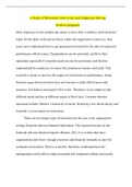 BUS 300 FINAL PAPER (A Study of Motivation How to Get your Employees Moving)