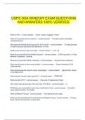  USPS SSA WINDOW EXAM QUESTIONS AND ANSWERS 100&percnt; VERIFIED&period;