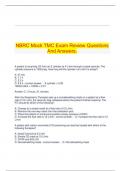   NBRC Mock TMC Exam Review Questions And Answers&period;