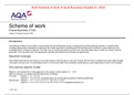 AQA-Scheme of work A-level Business-Graded A+ 2022