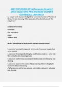 D467 EXPLORING DATA &lpar;Computer Graphics&rpar;  EXAM QUESTIONS AND ANSWERS WESTERN  GOVERNORS&rsquo; UNIVERSITY