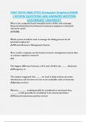 D467 DATA ANALYTICS &lpar;Computer Graphics&rpar; EXAM  1 REVIEW QUESTIONS AND ANSWERS WESTERN  GOVERNORS&rsquo; UNIVERSITY